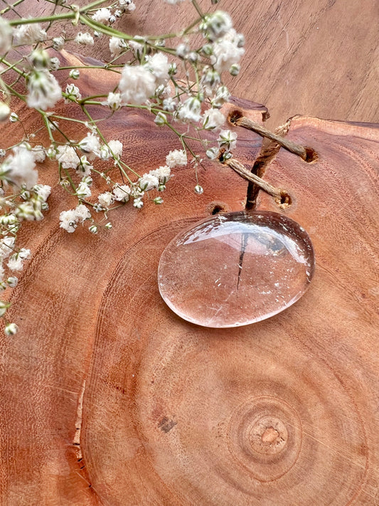 Clear Quartz Thumb Stone