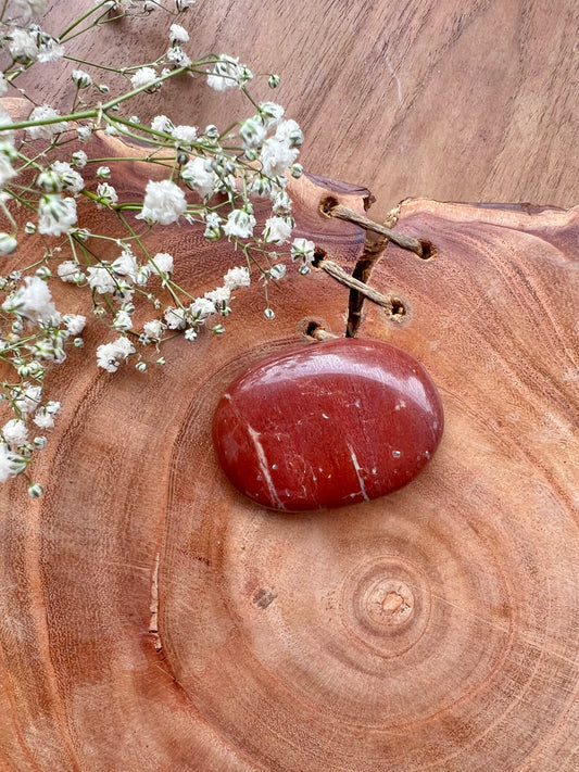 Red Jasper Thumb Stone
