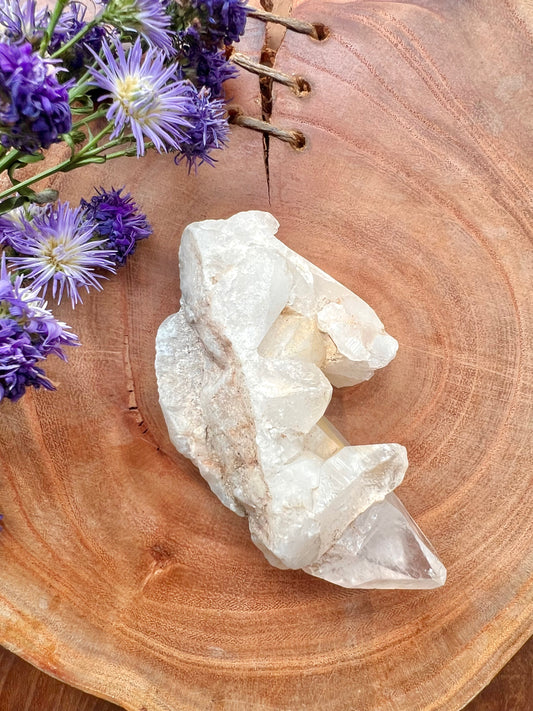 White Agate Crystal Cluster