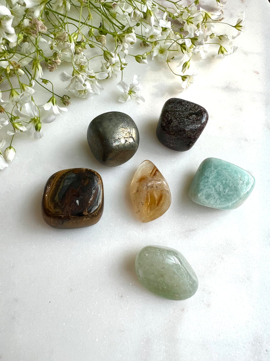 Wealth Tumble Stones Set