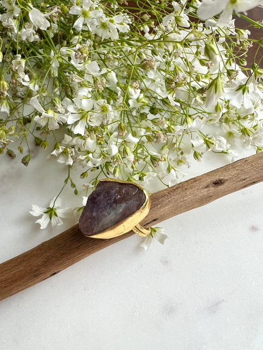 Amethyst Adjustable Ring