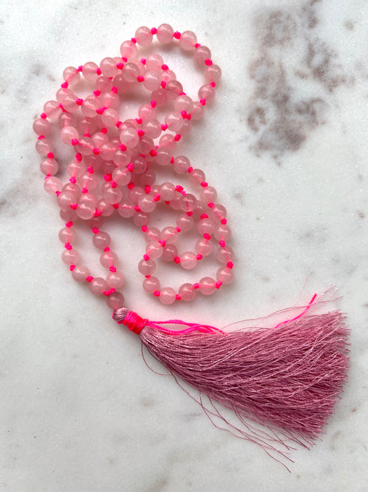 Rose Quartz Mala