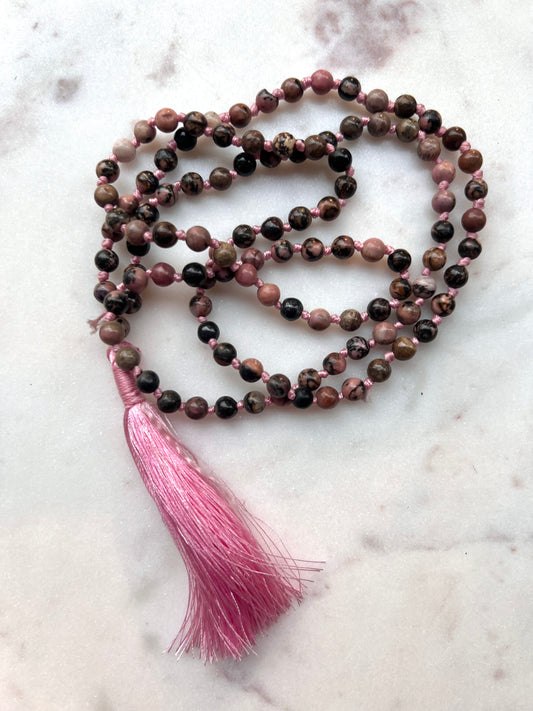 Rhodonite Mala