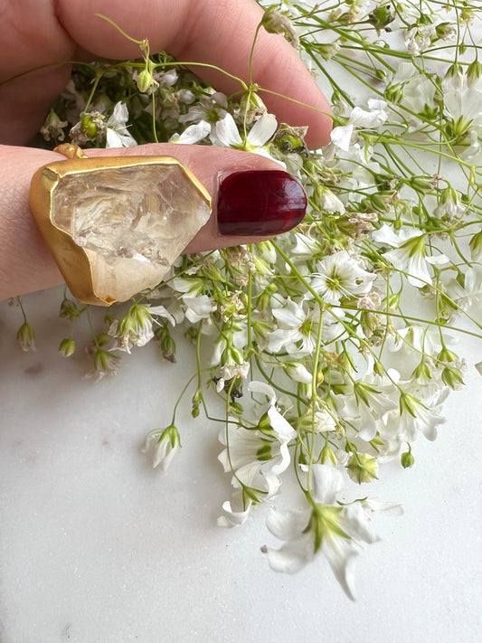 Quartz Adjustable Ring (Small)