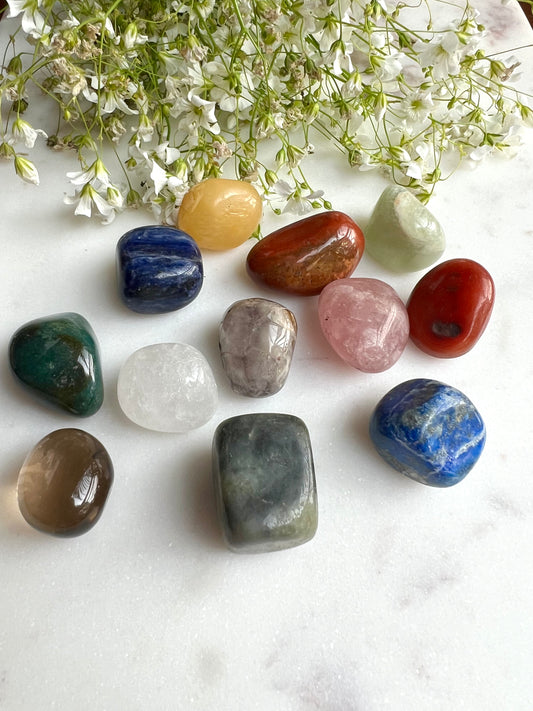 12 Chakra Tumble Stones Set