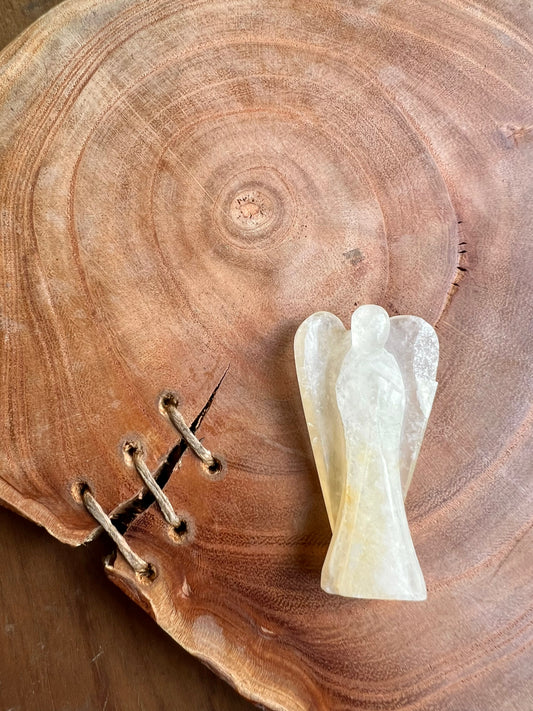 Golden Quartz Pocket Angel (2 inch)