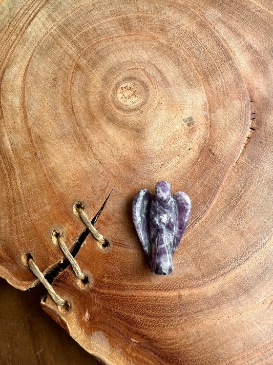 Lepidolite Pocket Angel (1 inch)
