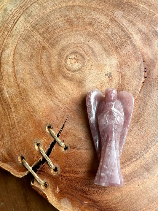 Cherry Quartz Pocket Angel (2 inch)