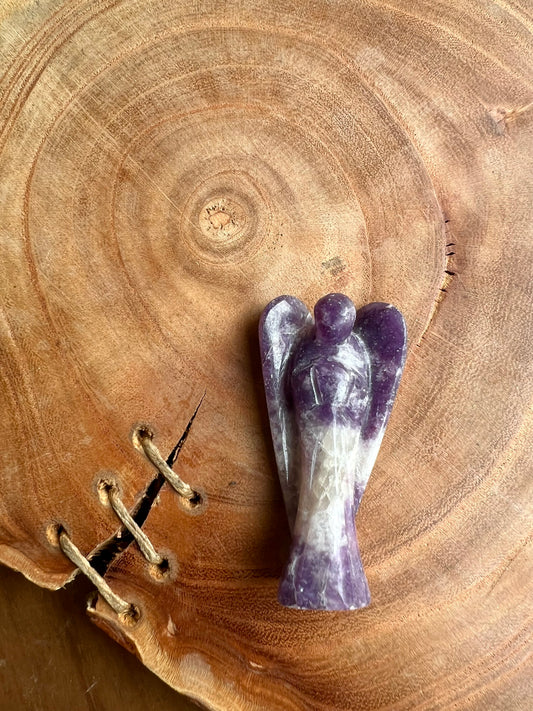 Lepidolite Pocket Angel (2 inch)