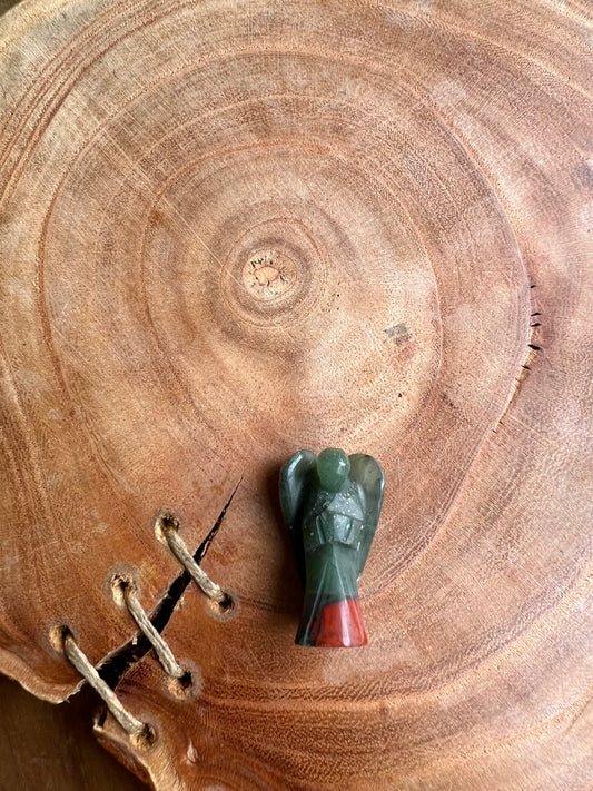 Bloodstone Pocket Angel (1 inch)