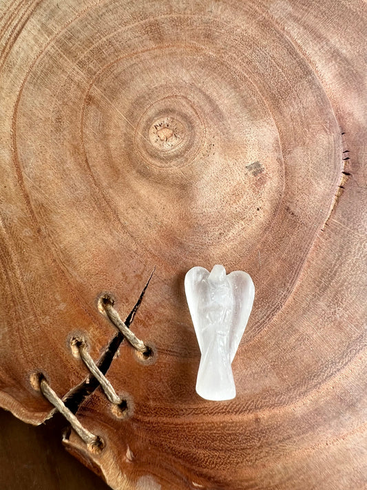 Selenite Pocket Angel (1 inch)