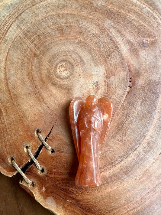 Peach Aventurine Pocket Angel (2 inch)