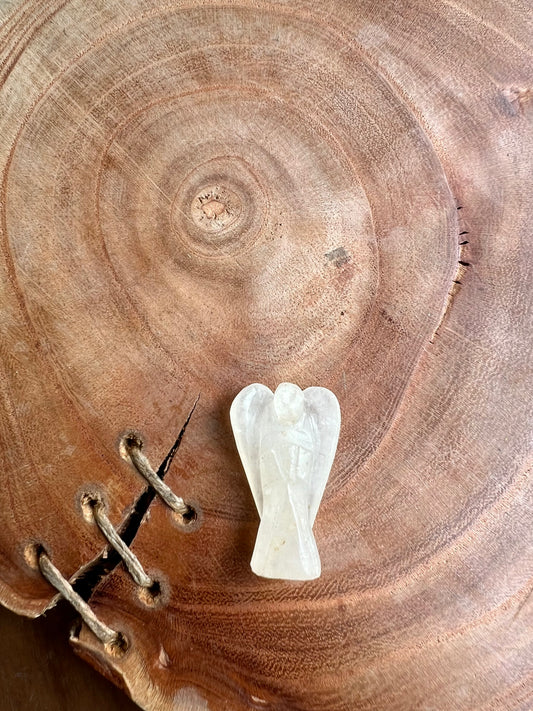 Golden Quartz Pocket Angel (1 inch)