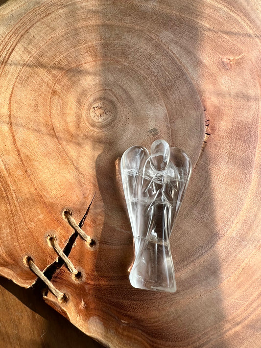Clear Quartz Pocket Angel (2 inch)