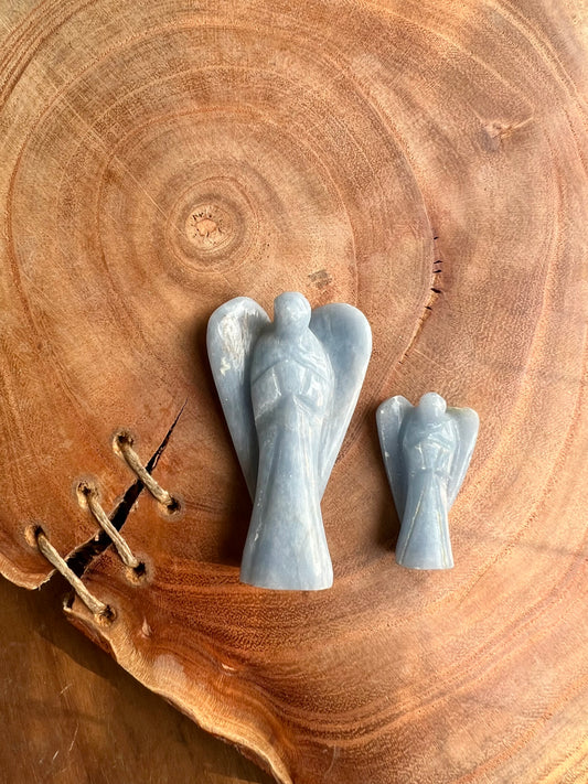 Angelite Pocket Angel (1 inch)